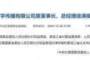 人民日報數(shù)字傳播有限公司原董事長、總經(jīng)理徐濤接受審查調(diào)查