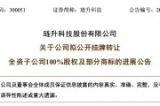 再次掛牌！璉升科技擬1684萬元轉(zhuǎn)讓全資子公司股權(quán)及商標(biāo)，多年凈利虧損