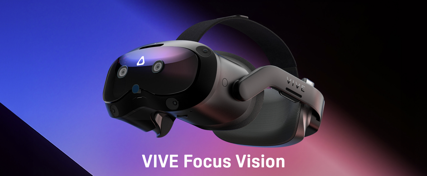 HTC VIVE Focus Vision 頭顯首銷：VR 眼動(dòng)追蹤、支持立體彩透，9888 元