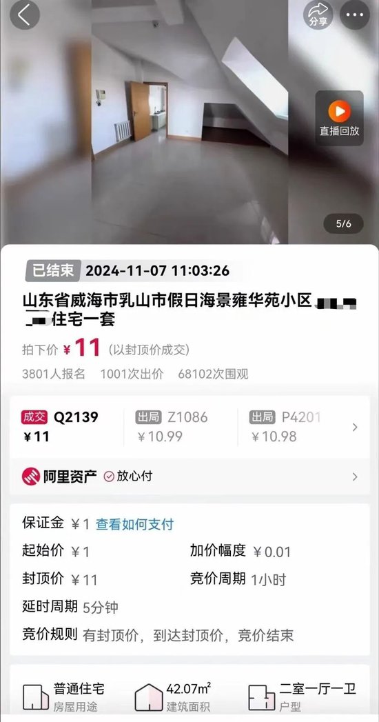 11元拍下海景房！還包過戶包稅費(fèi)