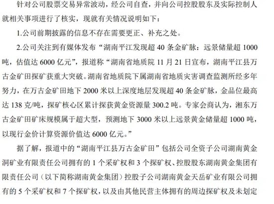 一地發(fā)現(xiàn)超40條金礦脈，這只黃金股躺贏？公司最新回應(yīng)！AI醫(yī)療有新利好