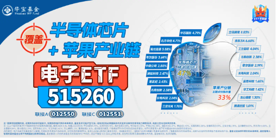 華為高端手機降價！半導(dǎo)體+消費電子共舞，電子ETF（515260）盤中漲逾1%，寒武紀(jì)-U漲超6%
