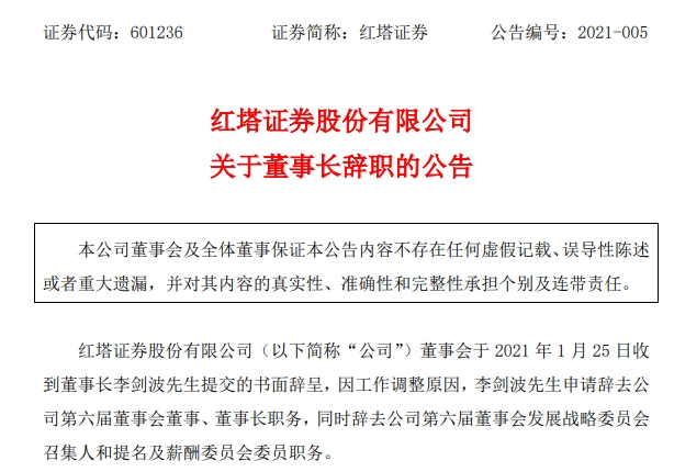 紅塔證券原董事長受賄267萬，多次為他人安排工作打招呼