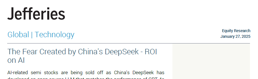 DeepSeek憑“白菜價(jià)”捅破萬(wàn)億資本泡沫？英偉達(dá)承認(rèn)“卓越”