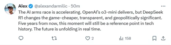 OpenAI緊急上線O3 Mini，網(wǎng)友熱評：DeepSeek R1 vs O3 Mini