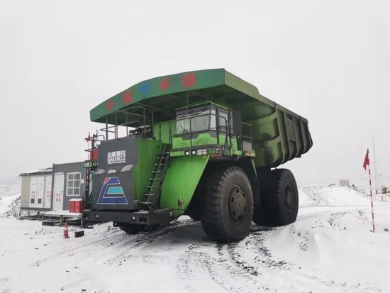 全球首臺！禾望變頻器助力220T純電動礦用自卸車下線
