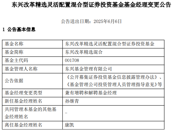康凱1413%換手率后閃電離任！孫繼青“二進(jìn)宮”揭秘東興基金戰(zhàn)略深意