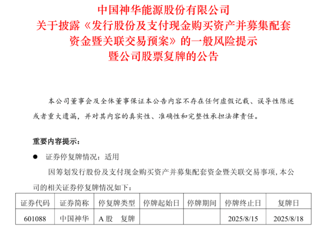7000億央企巨頭重組中國神華大并購：一口氣購入13家公司，總資產(chǎn)2583億